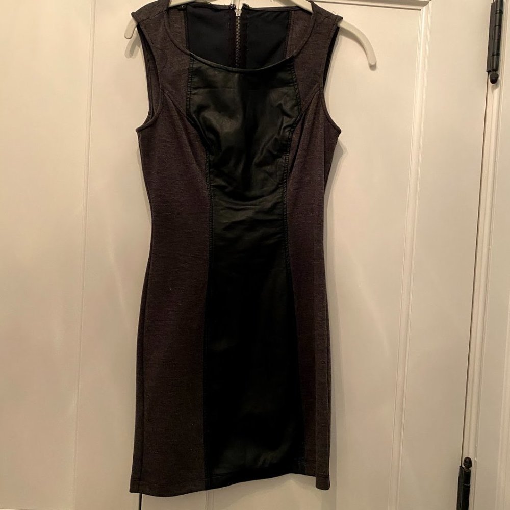 Black Leather Guess Dress Size 4